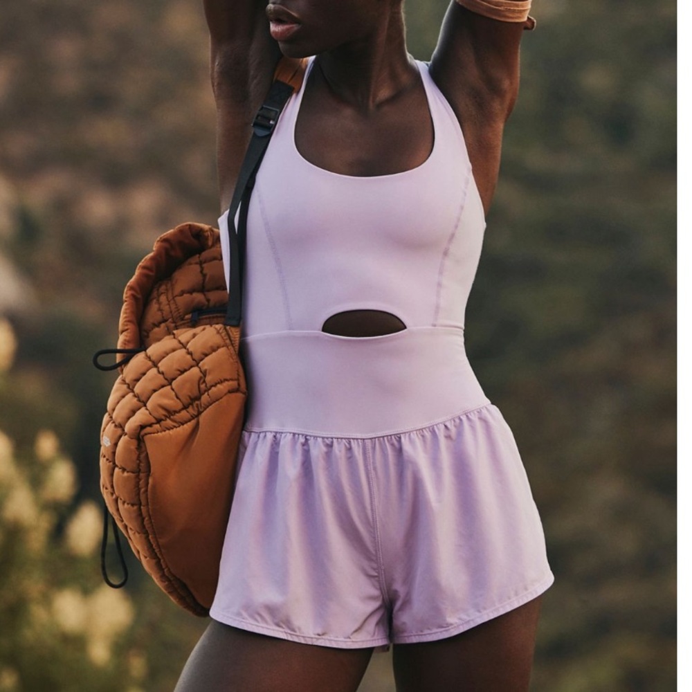 Free People Movement Righteous Runsie size L. Lavender color. Worn once.